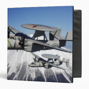 Two E-2C Hawkeyes conduct a flyby Binder