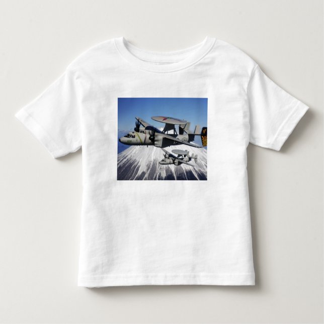 Two E-2C Hawkeyes conduct a flyby Toddler T-shirt (Front)