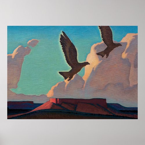 Two Eagles 1933 by Maynard Dixon Poster