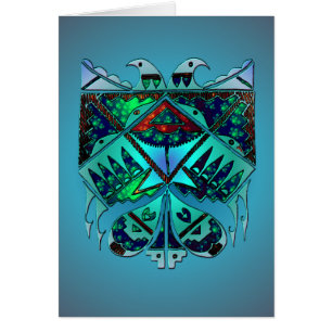 Two Eagles Blank Card