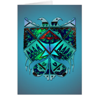 Two Eagles Blank Card