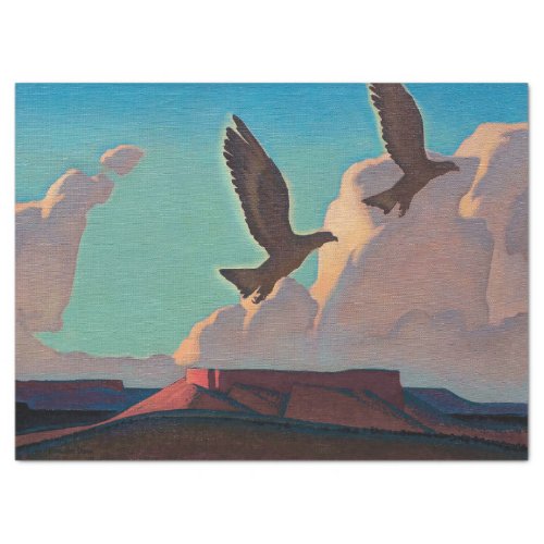 Two Eagles by Maynard Dixon Tissue Paper