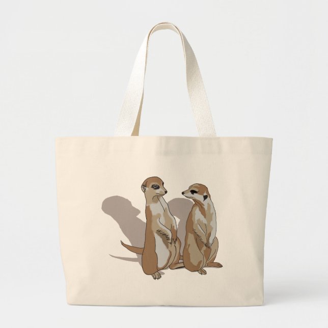 two earth males with shade large tote bag (Front)