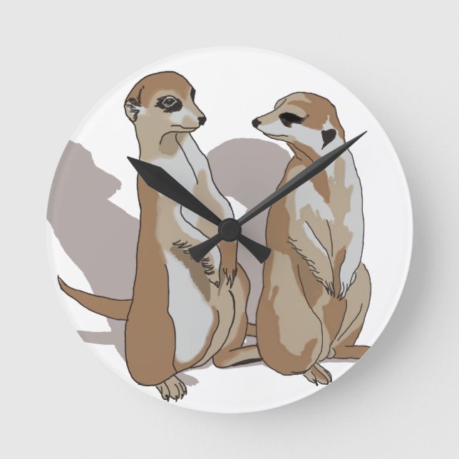 two earth males with shade round clock (Front)