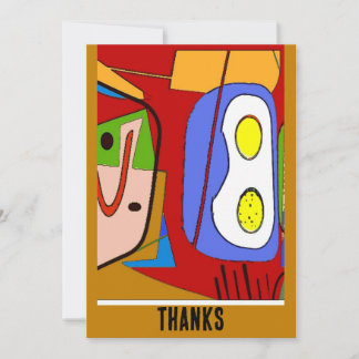 Two eggs Up Abstract