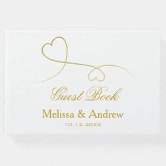 Two Elegant Gold Hearts | Wedding