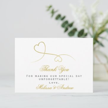 Two Elegant Gold Hearts | Wedding