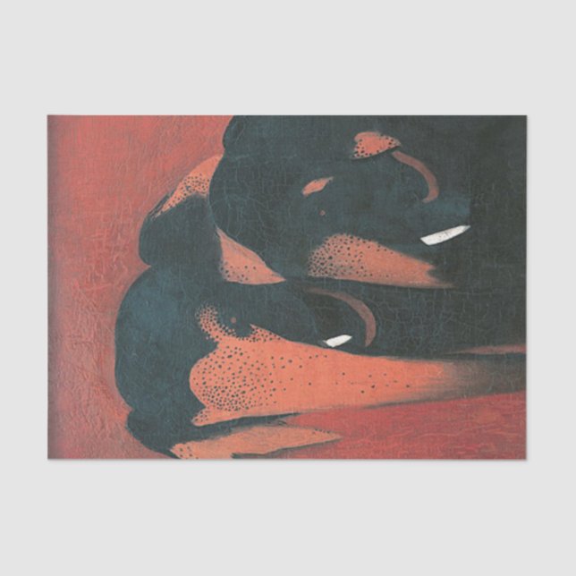 Two Elephants by Amrita Sher-Gil Tissue Paper (Front)