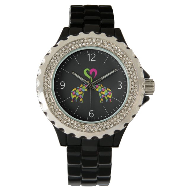 Two elephants in love watch (Front)