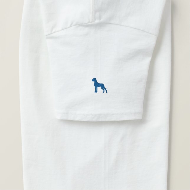 Two Embroidered Great Danes T-Shirt (Design Left)