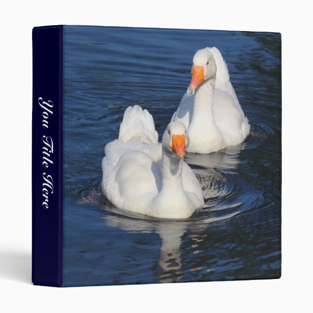 Two Emden Geese II Binder (Front/Spine)