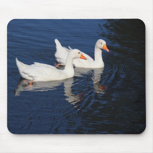 Two Emden Geese Mouse Pad (Front)