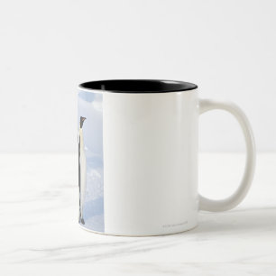 Two Emperor Penguins in Antarctica Two-Tone Coffee Mug