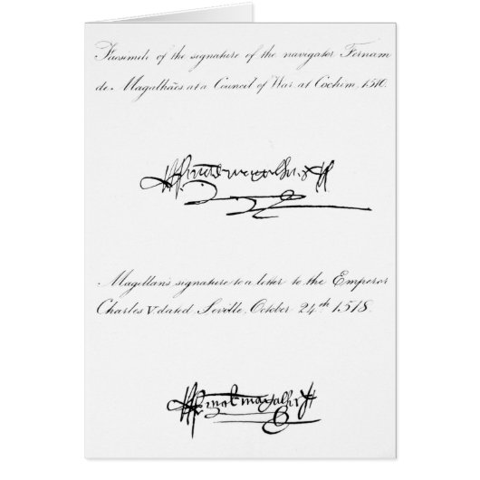 Two Examples of the Signature Cards (Front)