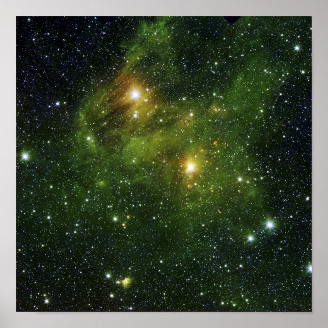 Two extremely bright stars poster (Front)