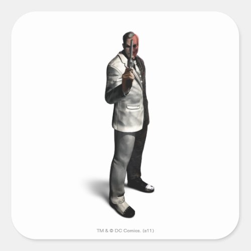 Two_Face Color Square Sticker