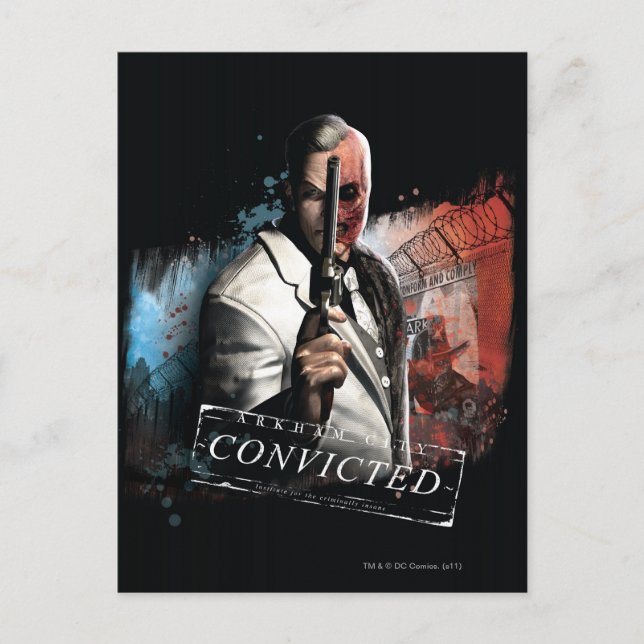 Two-Face - Convicted Postcard (Front)