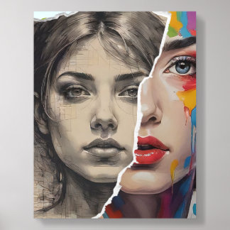 Two Face Shade Wall Art Acrylic Photo Tile