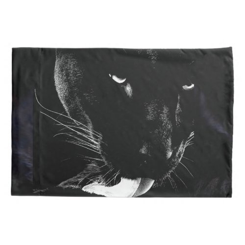 Two_Faced leopard  black panther Pillow Case