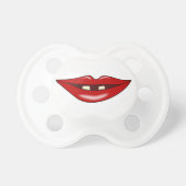 Two Fake Teeth Underbite Smile Funny Baby Pacifier (Front)