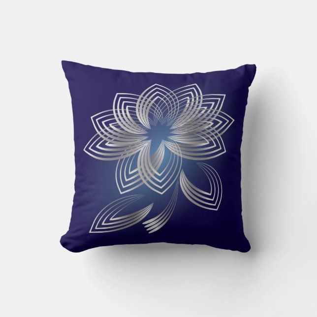 Two fallen petals throw pillow (Front)