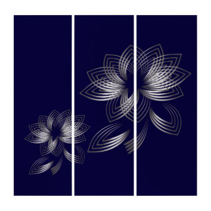 Two fallen petals triptych