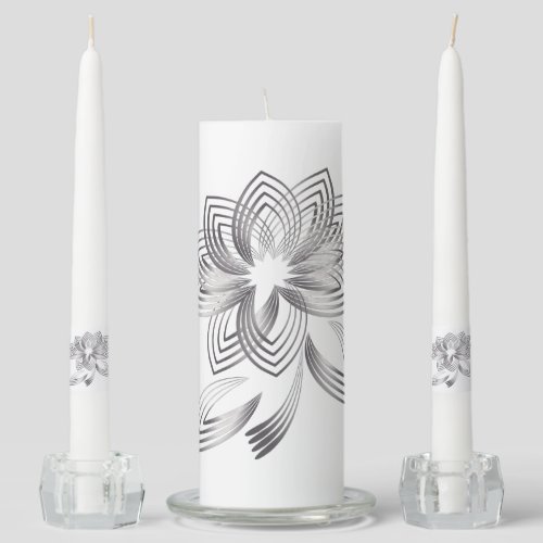 Two fallen petals unity candle set