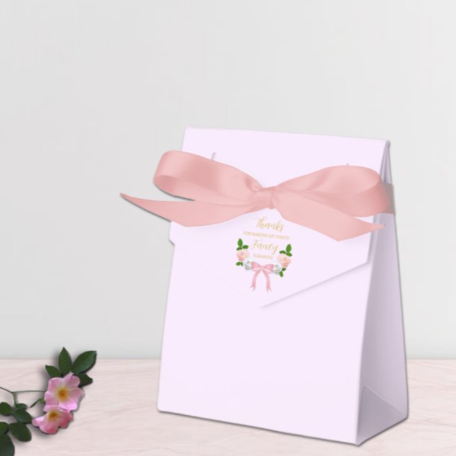 Two Fancy Bow Floral Birthday Favor Boxes (Creator Uploaded)
