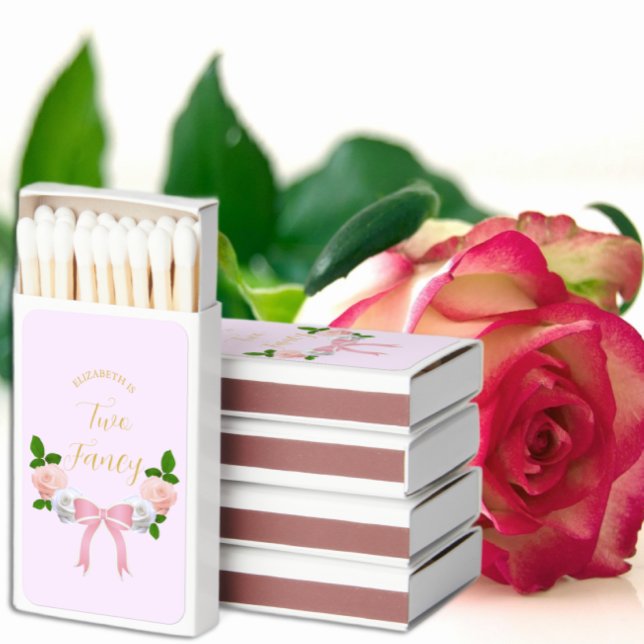 Two Fancy Bow Floral Birthday Matchboxes (Creator Uploaded)