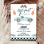 Two Fast 2 Curious Party Race Car 2nd Birthday Invitation