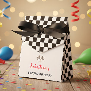 Two fast 2 curious second kids birthday favor boxes