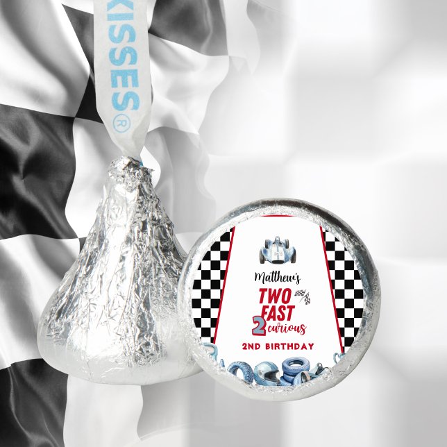 Two Fast 2nd birthday Boy Racing Car  Hershey®'s Kisses® (Creator Uploaded)