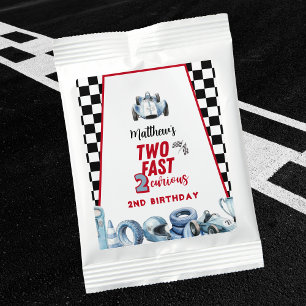Two Fast 2nd birthday Boy Racing Car  Lemonade Drink Mix