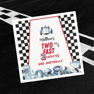 Two Fast 2nd birthday Boy Racing Car  Napkins
