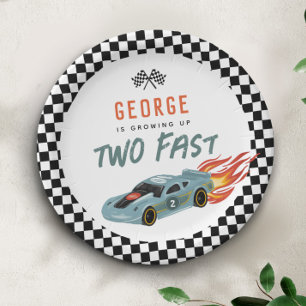 Two Fast 2nd Birthday – Hot Car Party Paper Plates