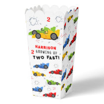 Two Fast 2nd Birthday Kids Racing Cars Custom Favo Favor Boxes