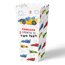 Two Fast 2nd Birthday Kids Racing Cars Custom Favo Favor Boxes