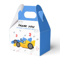 Two Fast 2nd Birthday Kids Racing Cars Name Favor Boxes