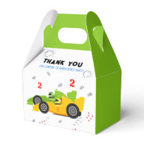 Two Fast 2nd Birthday Kids Racing Cars Name Favor Boxes