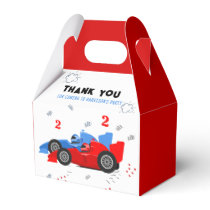 Two Fast 2nd Birthday Kids Racing Cars Name Favor Boxes