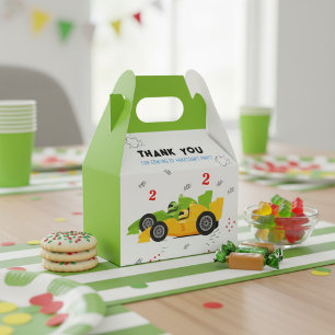 Two Fast 2nd Birthday Kids Racing Cars Name Favor Boxes