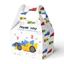 Two Fast 2nd Birthday Kids Racing Cars Name Favor Favor Boxes