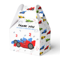 Two Fast 2nd Birthday Kids Racing Cars Name Favor Favor Boxes