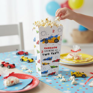 Two Fast 2nd Birthday Personalized Race Car Favor Boxes