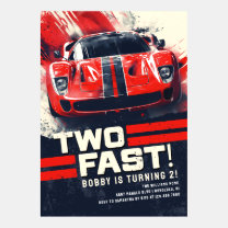 Two Fast! Birthday Invitation