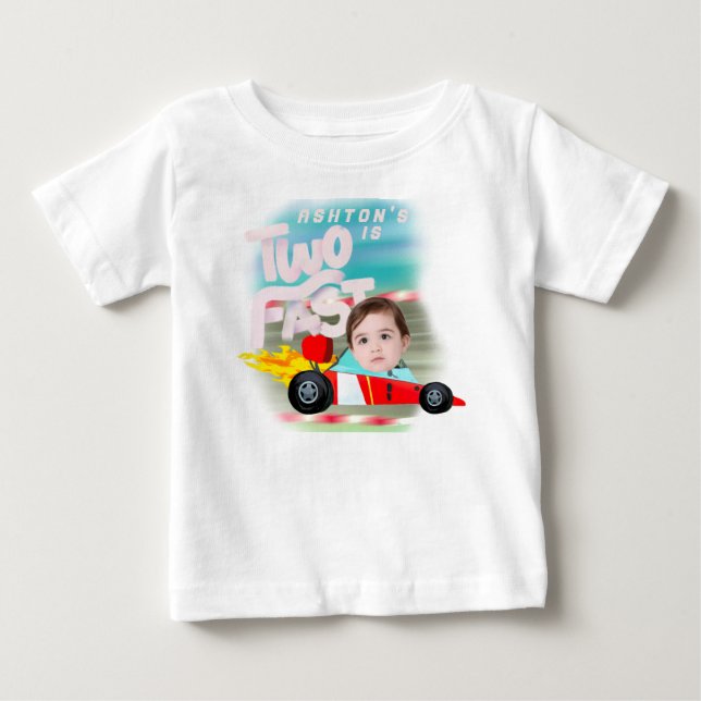 Two Fast Birthday Party Baby T-Shirt (Front)