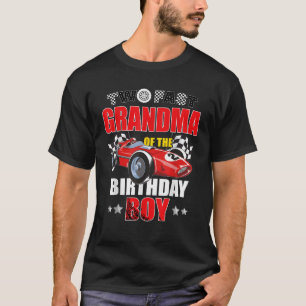Two Fast Birthday Racing Car Grandma Of The Birthd T-Shirt