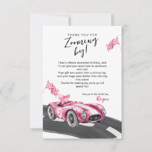 Two Fast Birthday  Thank You Card