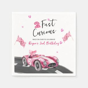 Two Fast Curious Birthday Napkins