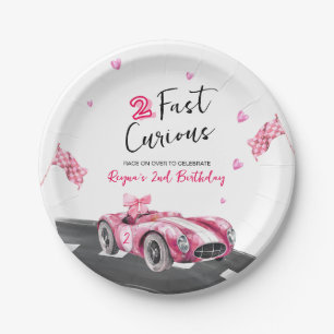 Two Fast Curious Birthday  Paper Plates